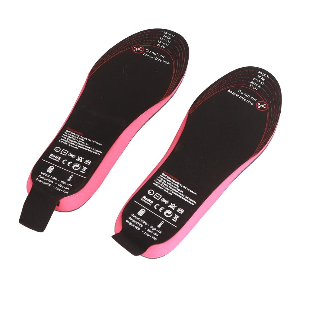 Heated Insoles Cuttable Smart Remote Control USB Rechargeable Electric Heating Insoles for Men Women Outdoor