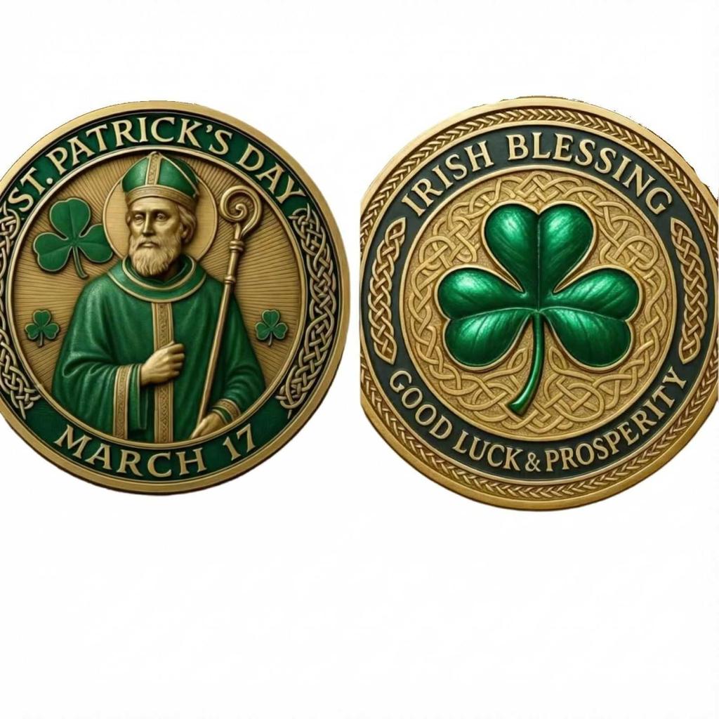 St. Patrick's Three-dimensional Relief Commemorative Coin