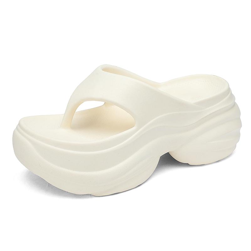 

Fashion 2025 Summer New Thick Bottom Women Flip Flops Heightened Beach Platform Slippers Fashion Comfortable Indoor Outdoor Sandals 41