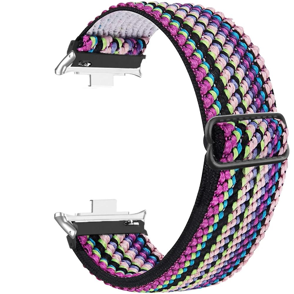 Elastic Nylon Strap For Huawei Watch Fit 4/4 Pro Replacement Women Men Sport Solo Braided Watch Band Loop Watch Fit 3 Bracelet