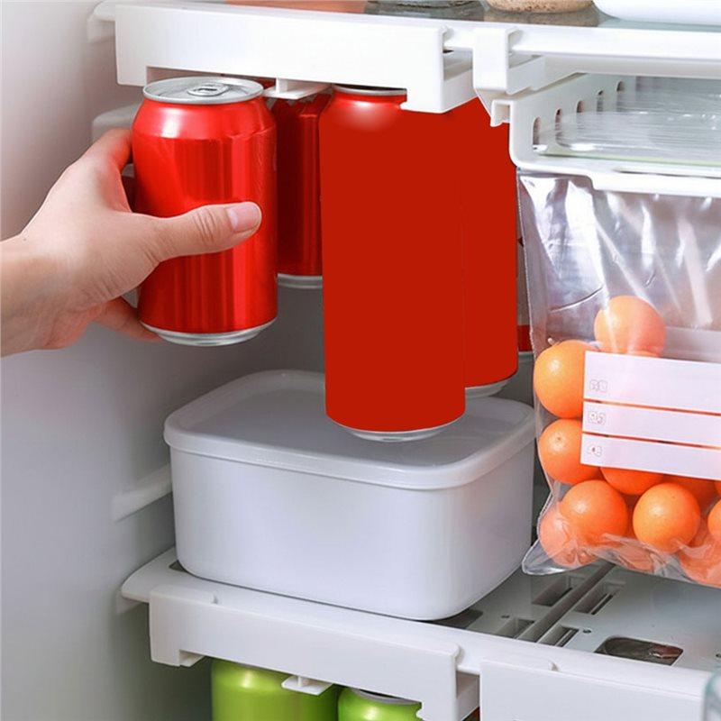 Premium-Beverage Rack For Fridge Drink Organizer For Refrigerator Storage Cabinet Drawer Soda Cans Dispenser Out Refrigerator Dr