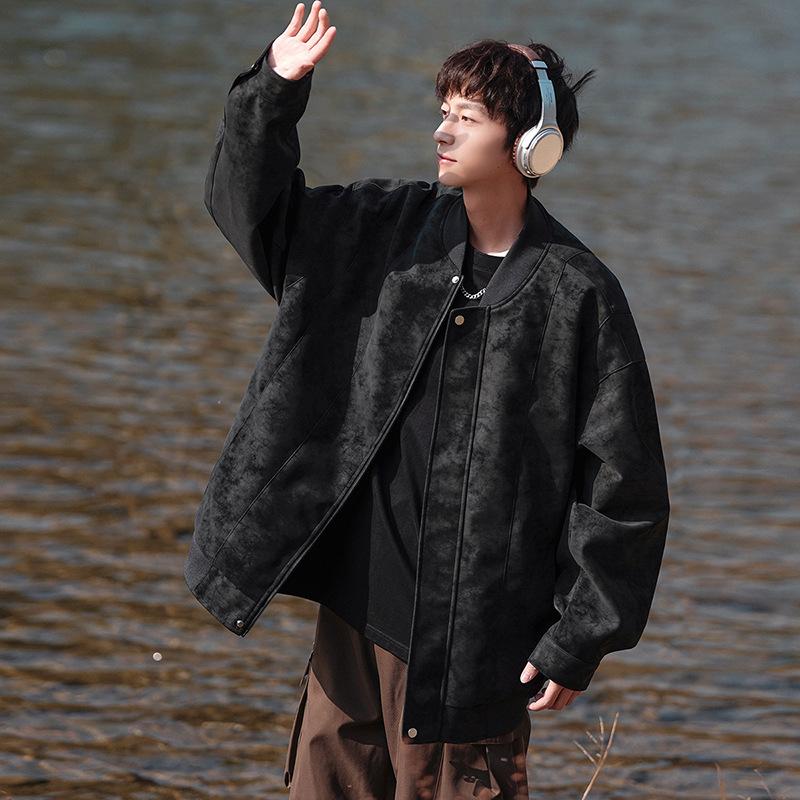 

Американская кожаная бейсбольная куртка мужская весенне-осенняя новая модная красивая рабочая одежда для мужчин 3XL