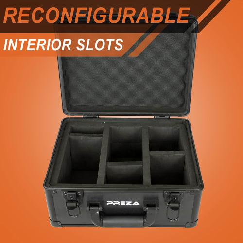 PREZA Graded Card Storage Box - Premium Slab Case Storage Holder for Graded Trading Cards (Black)