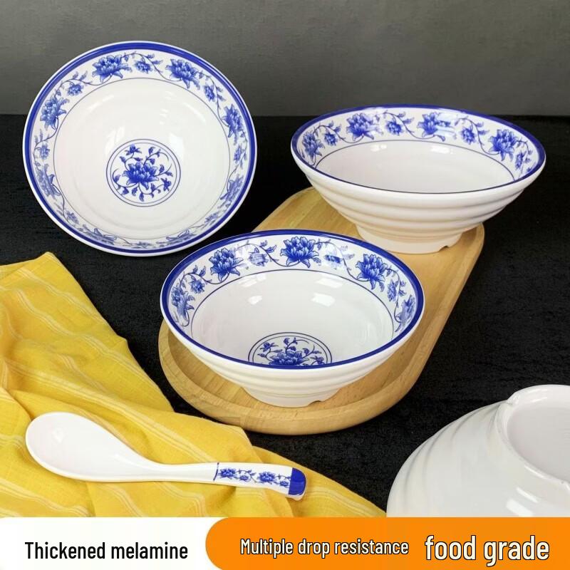 8.5-inch Commercial Melamine Noodle Bowl