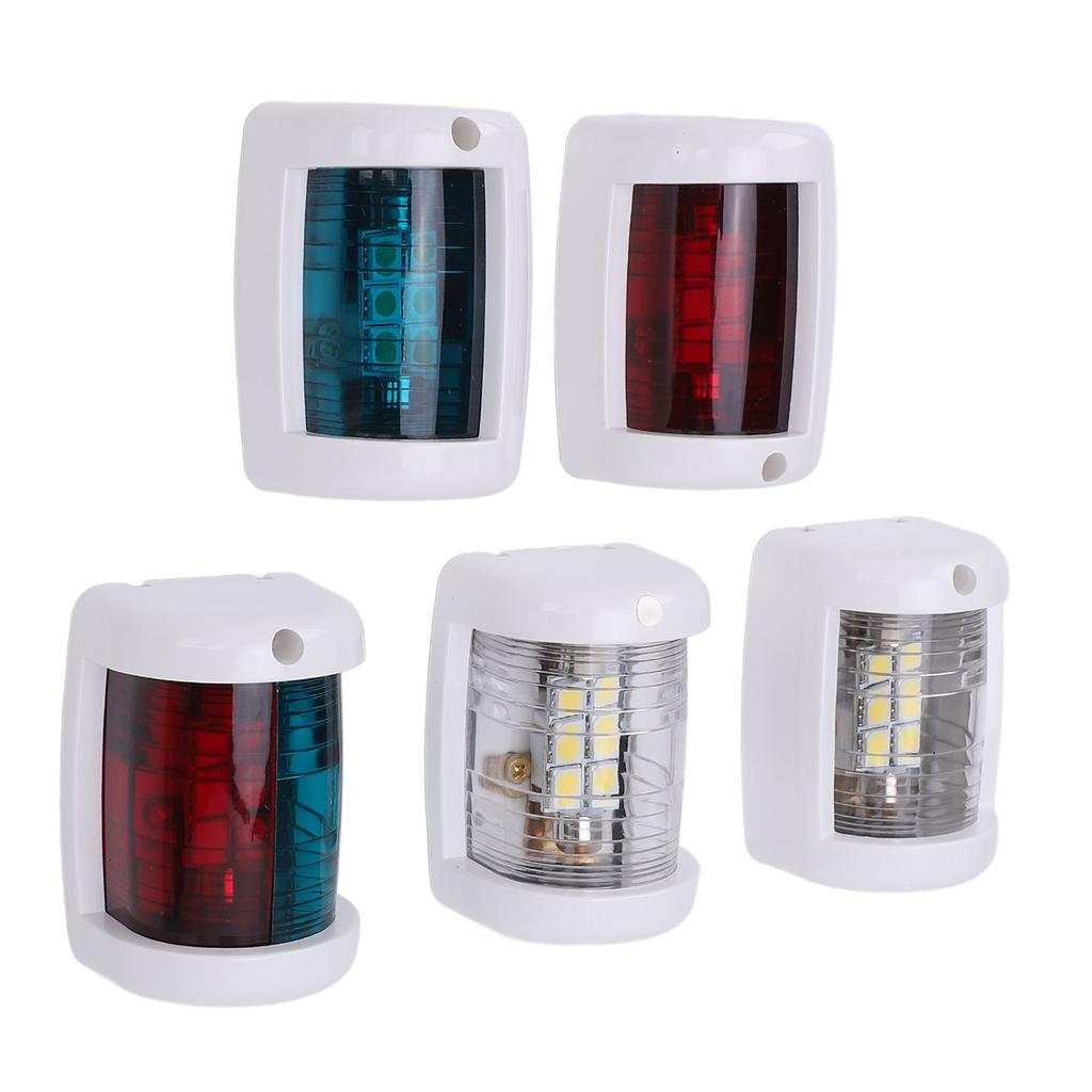 5Pcs LED Navigation Licht Kit IP66 Wasserdicht Grün Steuerbord Rot Port Seite Weiß Heck Boot Licht