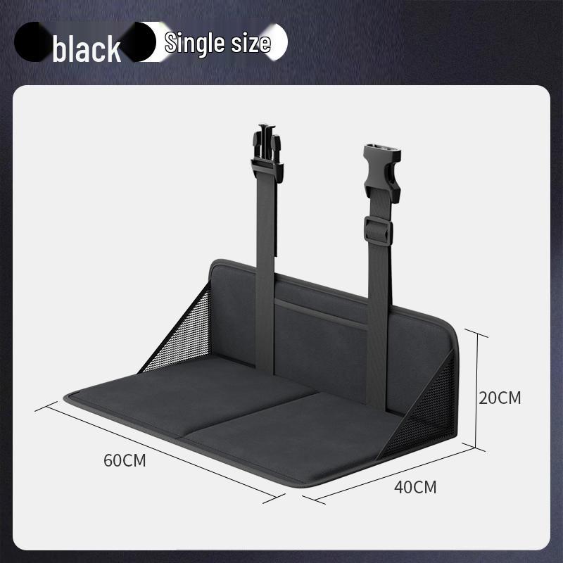 Universal Car Rear Seat Bed Extension Board with Head Protection for SUV & Trunk