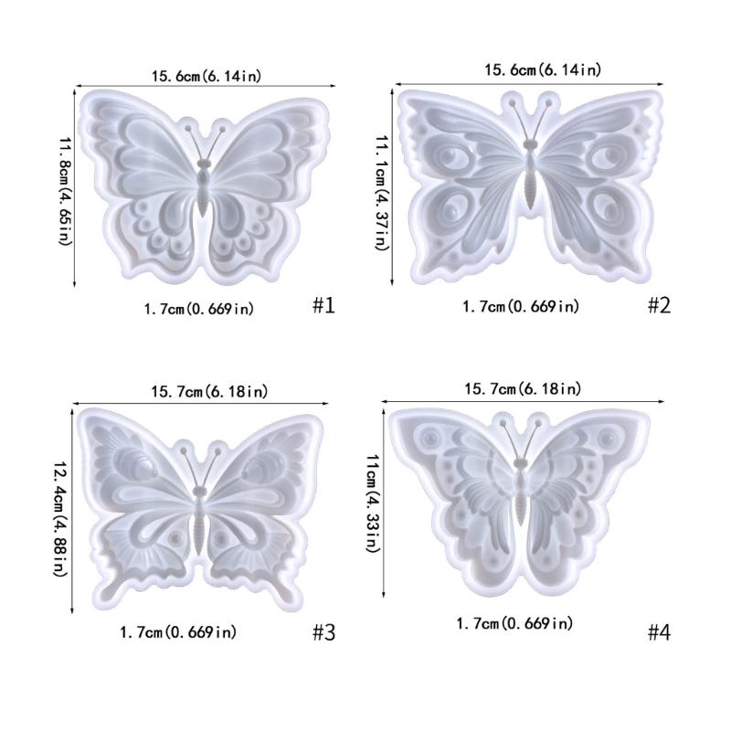 Silikonové formy ve tvaru motýla Kutilské řemeslné sádrové formy Ruční domácí dekorace Forma na mýdlový stůl Nepřilnavá