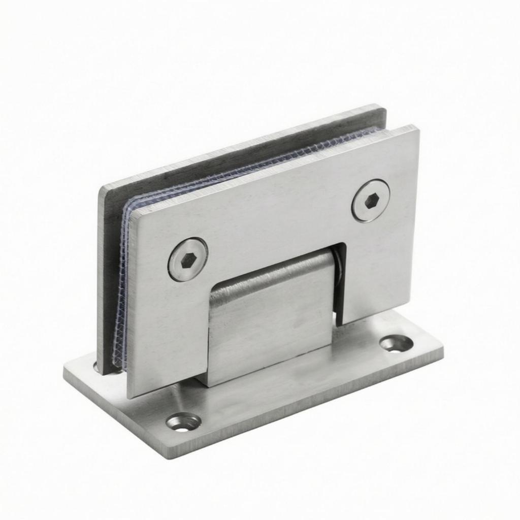 Frameless Glass Shower Door Hinge Rust-Resistant with Clamp