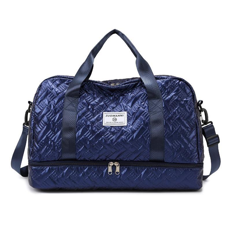 Reisetasche, getrennt für Trocken- und Nassbereich, Sport- und Fitnesstasche, leichte Schulter-Umhängetasche, Aufbewahrungstasche mit Schuhfach, Gepäcktasche