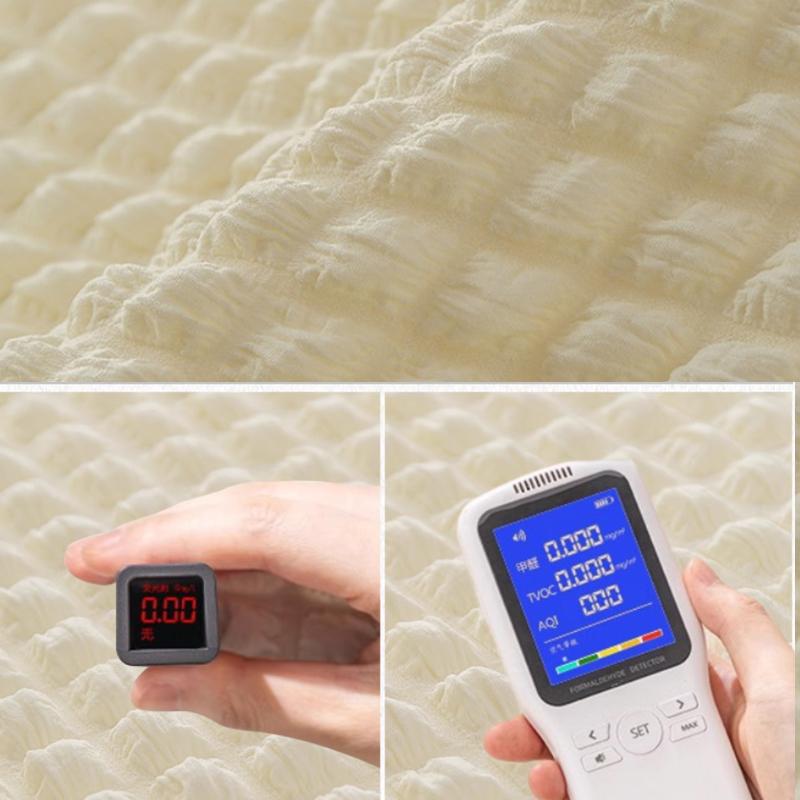 145x50cm Einfarbig Elastischer Blasen-Plaid-Stoff Waffelstoff Handgemacht DIY Sofa Kissenbezug Tasche Kleid Bekleidungsstoff TJ20813