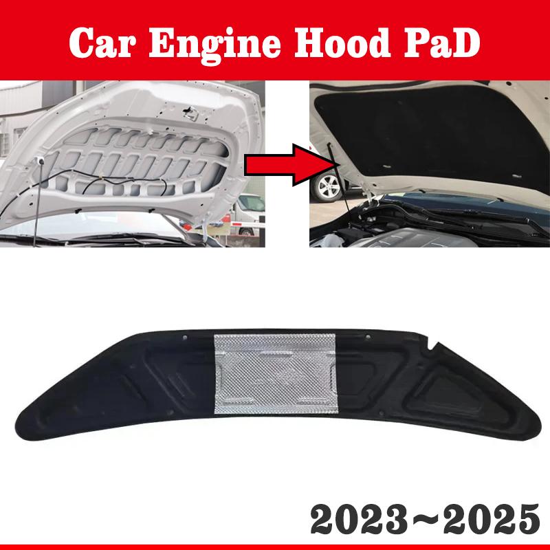 Car Hood Pads For BYD Seagull Dolphin Mini 2023 2024 2025 Heat Insulation Cotton Heat Insulation Fireproof Covers Accessories