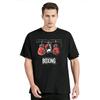 Authentic Boxing Tee Red Gloves In Action Style T Shirt Graphic Oversized T-shirt Unisex Tops Cotton Tees Streetwear Clothing