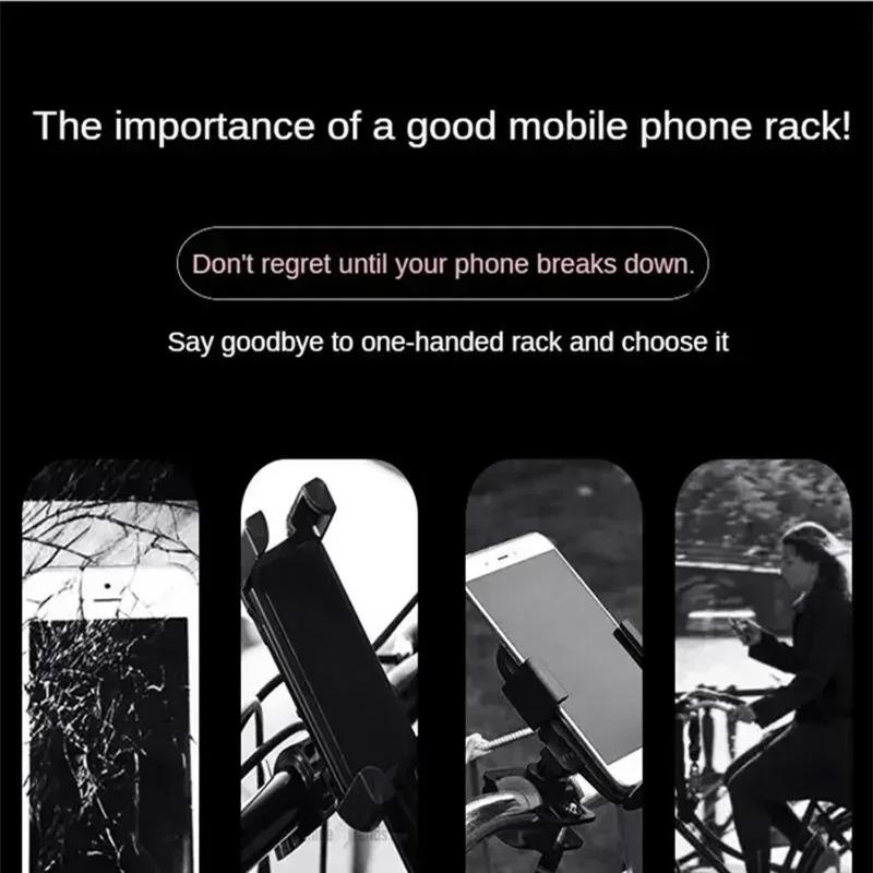 Aluminum Alloy Motorcycle Phone Mount Universal Shockproof Bicycle Gps Holder Handlebar Bracket For Road Cycling Accessories