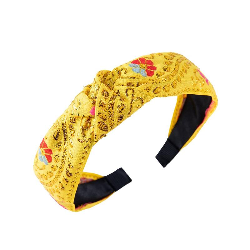 

Гарна етнічна квіткова богемна вишита стрічка-обруч для волосся для жінок дівчат шопінг вечірка весілля обруч для голови аксесуари