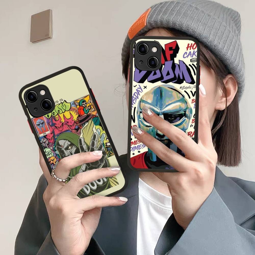 Fashion MF DOOM Hot Singer Phone Case For IPhone 16 15 14 X XR XS 7 8 Plus 11 12 13 Pro MAX 13mini Matte Shockproof Case