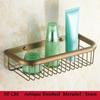 BAKALA Brass Bathroom Accessories Corner Shelf  Finished Wall Mounted Bath Shower Caddy Storage Holder BR-6716