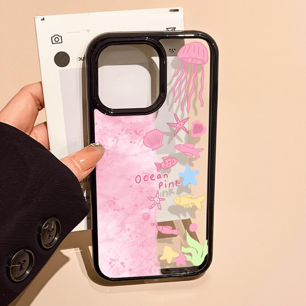 Acrylic Phone Case for iPhone 11 12 13 14 Pro 12 14 16 Pro Max for Samsung A16 A36 A56 S24 FE High-quality Painted Anti-fall Mobile Phone Case