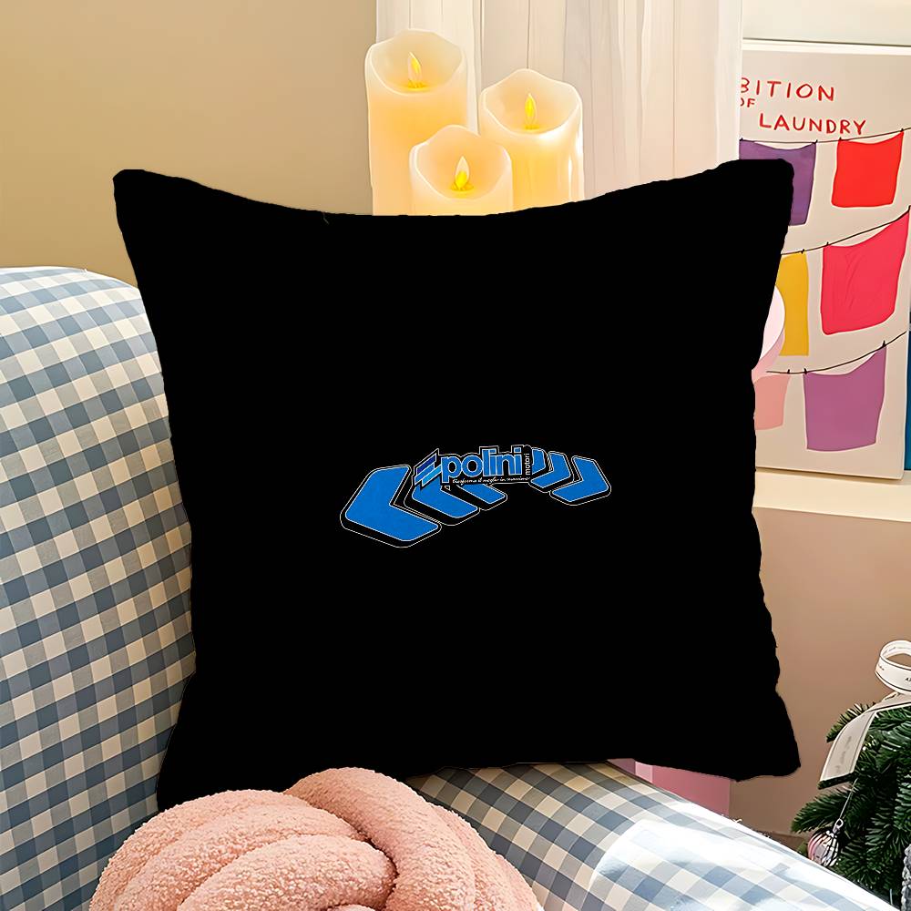 P-Polini Italy Scooter Race Cushion Cover Decorative Pillow Sofa Home Decor Case Pillow Cases