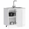 VidaXL Lucca Concrete Grey Engineered Wood Washbasin Base Cabinet 854312