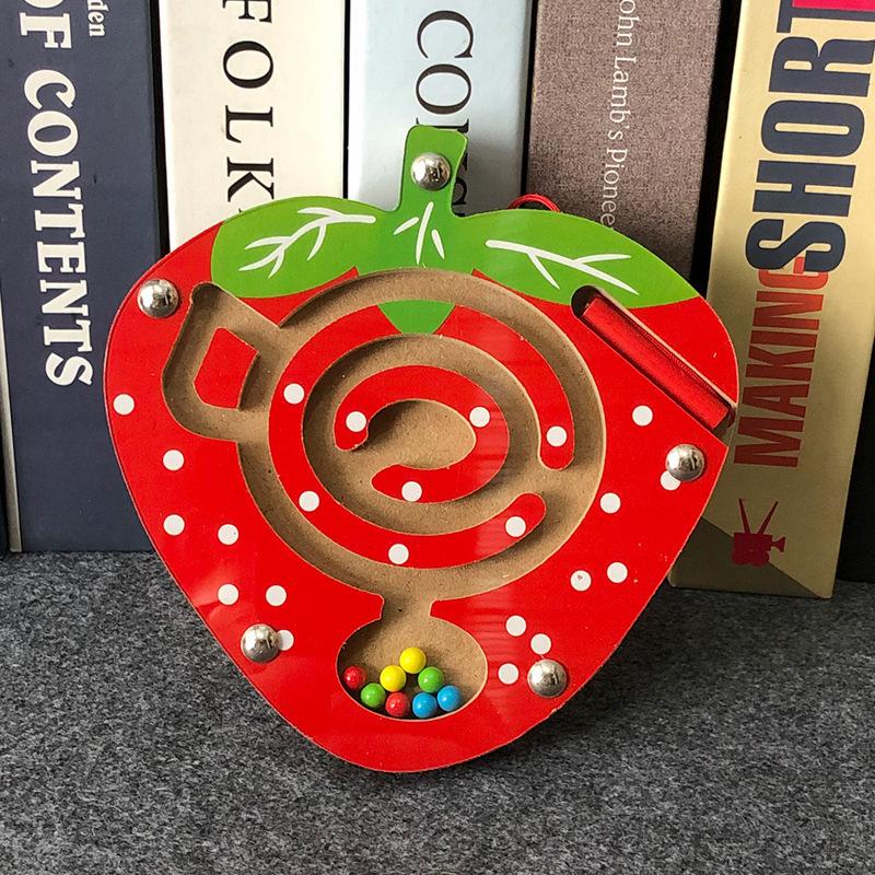 Dzieci Magnetyczny Labirynt Zabawka Dzieci Drewniana Gra Puzzle Zabawka Dzieci Wczesna Edukacyjna Łamigłówka Drewniana Zabawka Intelektualna Układanka Planszowa