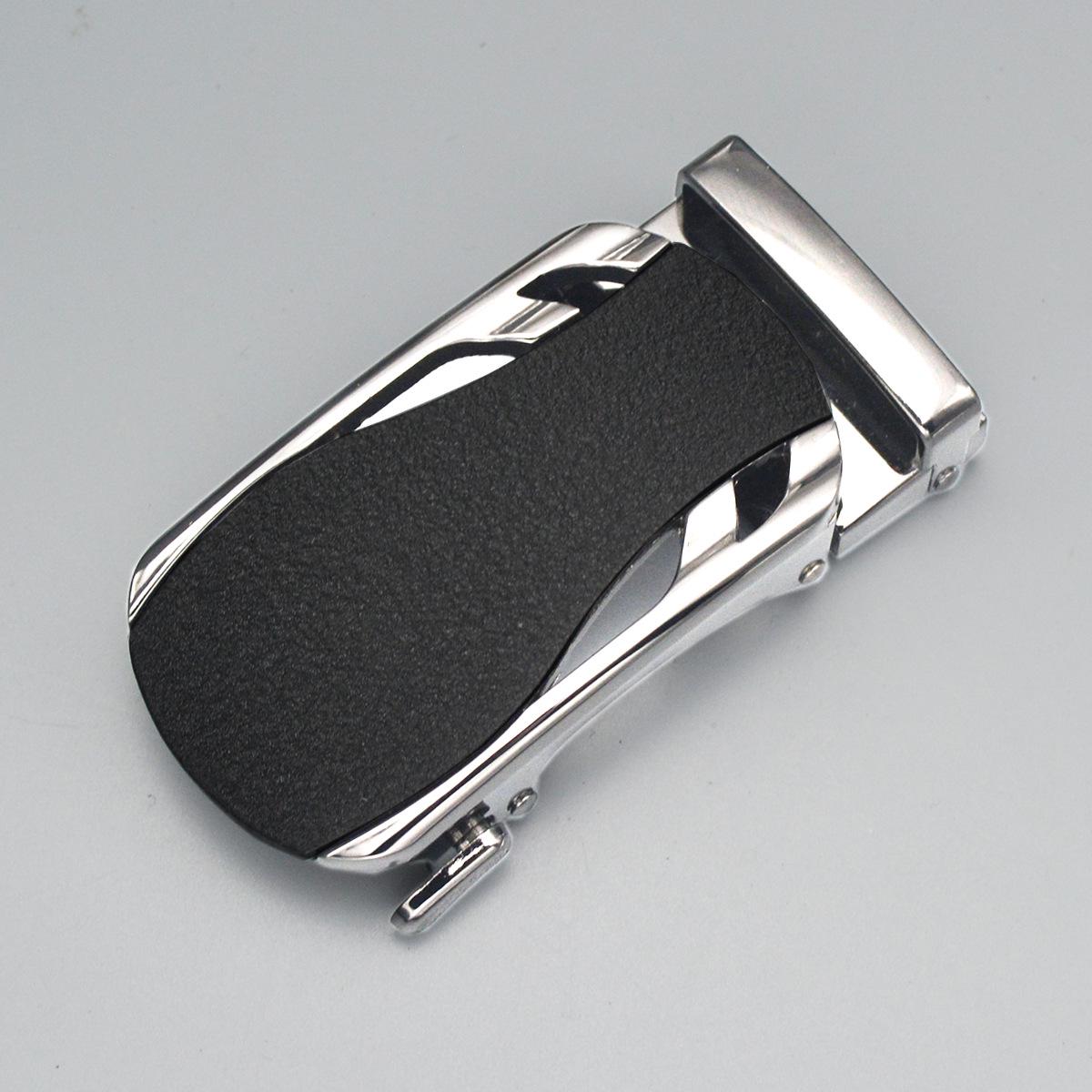 

Мужская автоматическая пряжка из матового сплава с лазерным логотипом 4cm