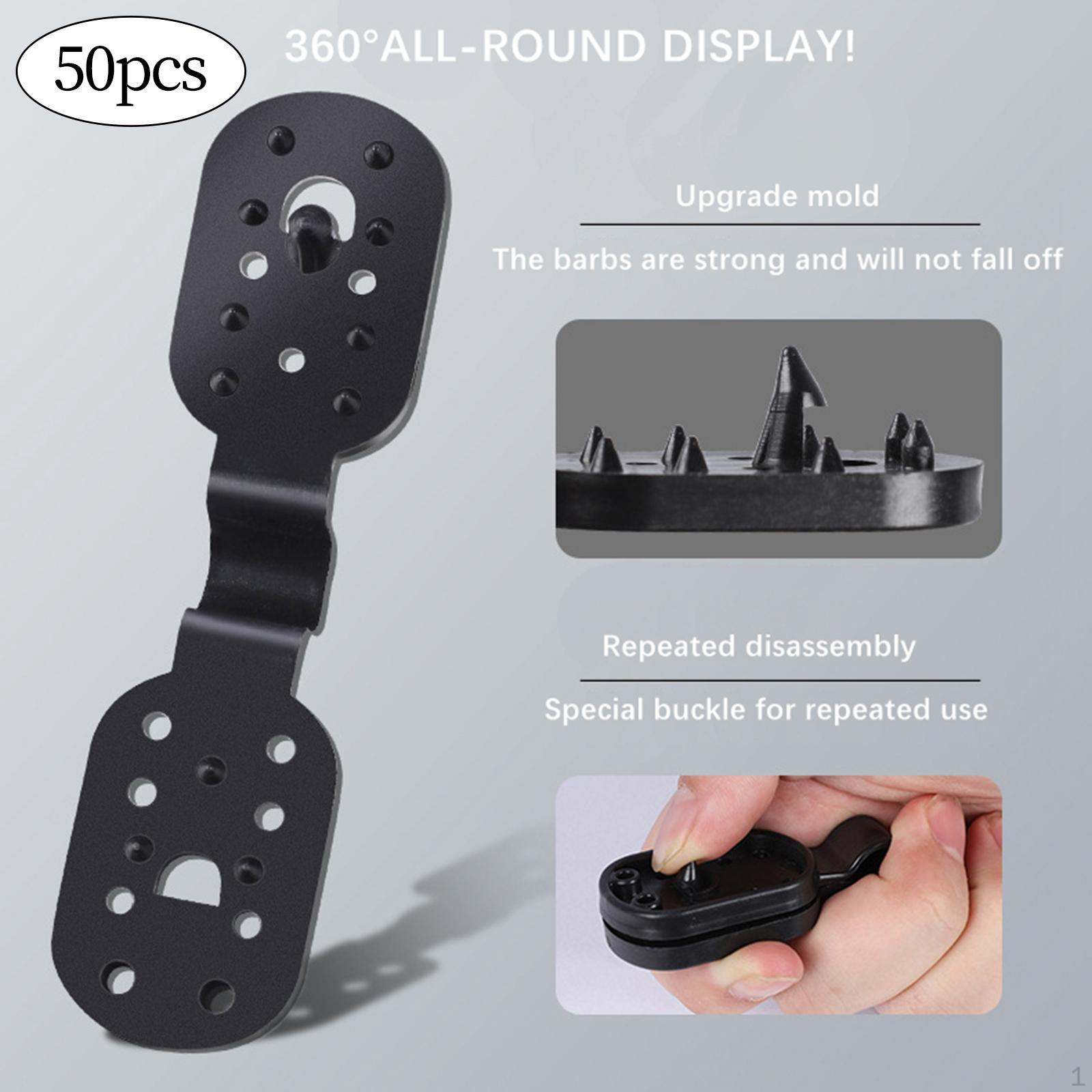 Зажимы для крепления для наружных конструкций 50 pcs