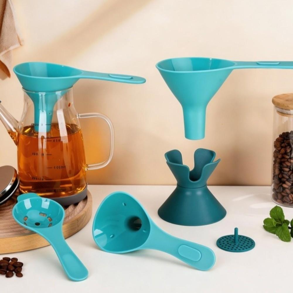 BPA-Free Liquid Transfer Funnel Food Grade Plastic Oil and Wine Funnel Kit Sub-packaging