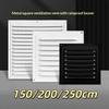1/2 Stück 150/200/250 mm Metall-Lüftungsgitter Heizungs-Kühlungs-Lüftungsschlitzplatte Auslass-Lüftungsabdeckung