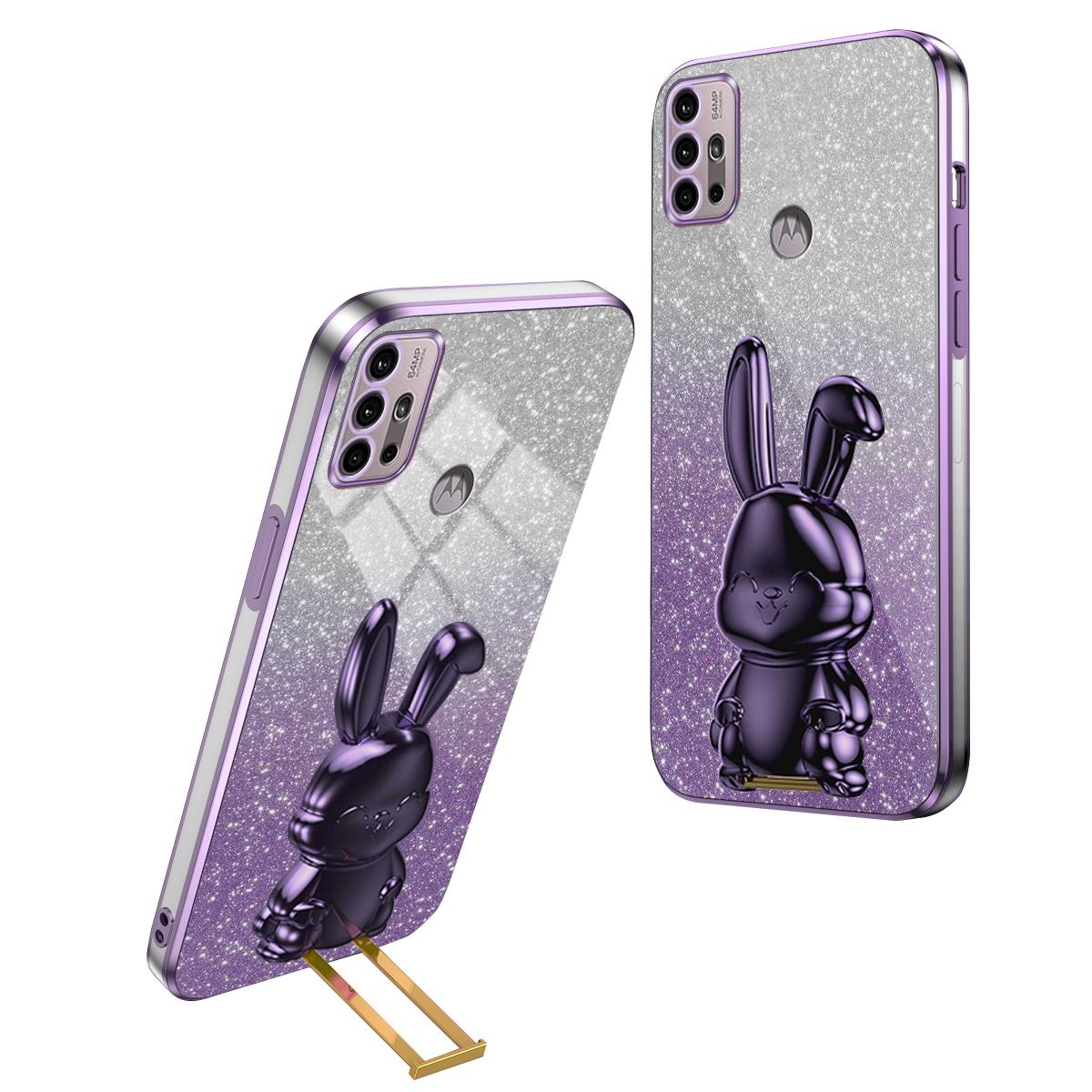 

Phone Cover for Motorola Moto G30/G20/G10/G10 Power,PC+TPU Case with Hands-free Kickstand Purple