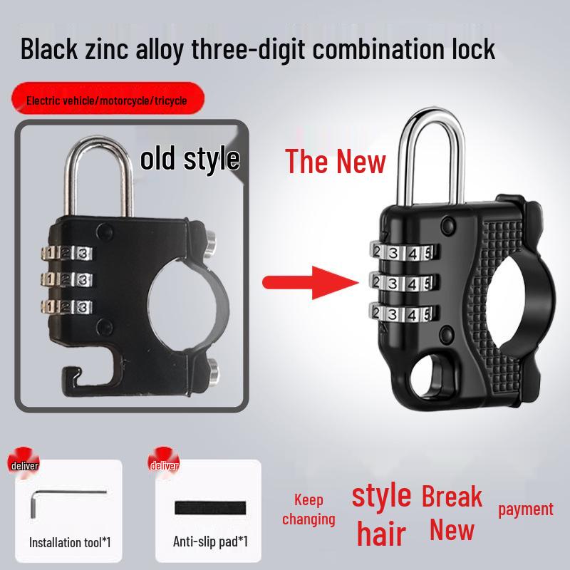 Electric Motorcycle Helmet Lock - Anti-theft Safety Hook for Secure Helmet and Item Storage