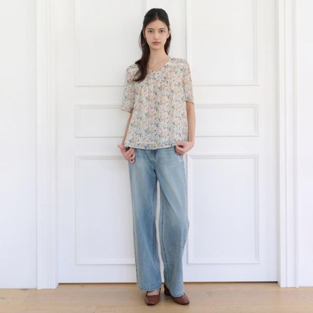 Thursday Island Women V Neck Chiffon Blouse T264mbl243w