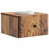 Wall Mounted Nightstand Reclaimed Wood 33 x 34.5 x 20 cm