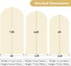 6ft/6.6ft/7.2ft Wedding Arch Cover Double Sided Spandex Fitted Fabric Arch Backdrop For Birthday Party Wedding Arch Decoration