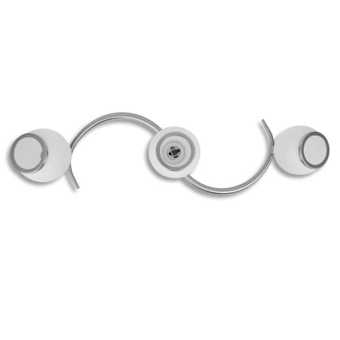 Ceiling Light with Glass Shade and 3 E14 Bulbs 240986