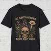 Maglietta Tutte le Piante Sono Commestibili, Maglietta Giardino Velenoso, T-shirt Teschio Botanico, Maglietta Dark Cottagecore, Maglietta Amante delle Piante