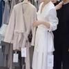 2026 Spring Korean V-neck Tie-up Blazer & Skirt Set