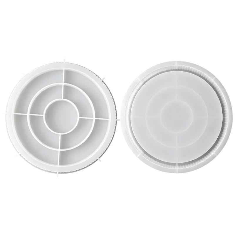 Round Craft Tray Form for Home Candle Tray Projects, Circular Casting Tool for DIY Tray Making, Gift Use and Daily Home Use
