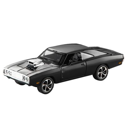 1/32 Dodge Charger 1970 Alloy Car Model Sound and Light Pull Back Children's Toy Collectibles Birthday Gift
