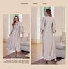Elegant Rhinestone Embroidered Abaya - Dubai Style Women's Long Robe