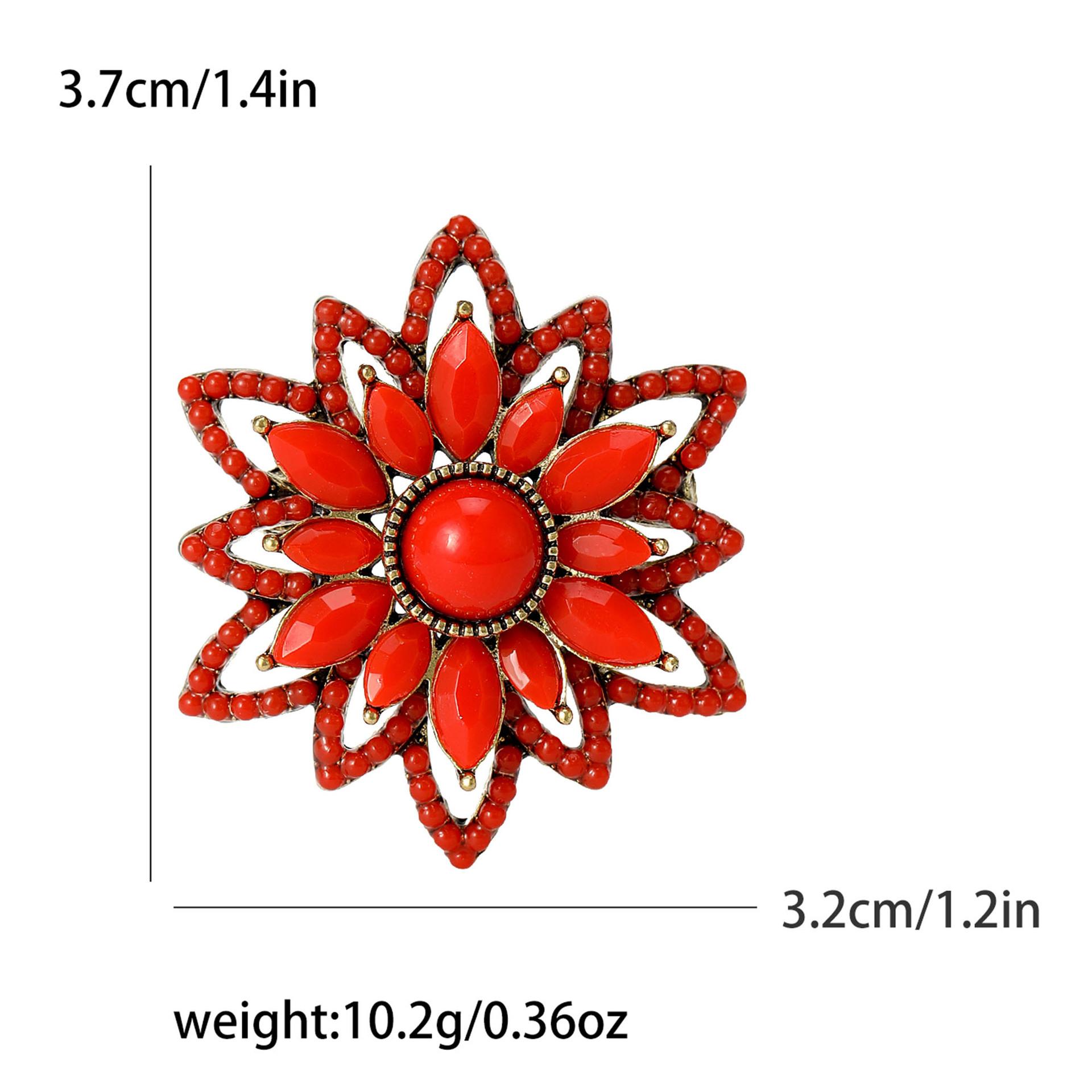 

Винтажная турецкая тибетская брошь-цветок, брошь, антибликовая пряжка, булавка, классический темперамент, аксессуары для одежды