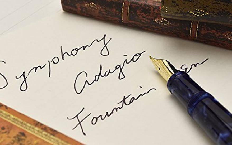 Pent Symphony Adagio Silent Fountain F Pen House Original "Contemplative Night" Pen, (Fine Nib),