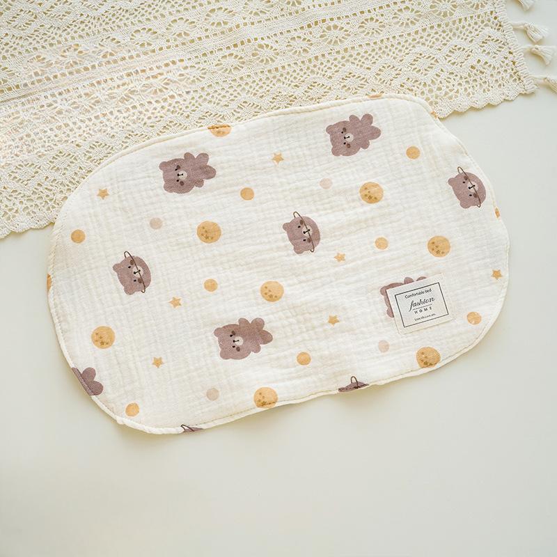 Anti Vomiting Milk Pillo Comfortable Cloud Pillow for Newborns Low Flat Pillow for Infants Eight Layer Gauze Pillow for Children