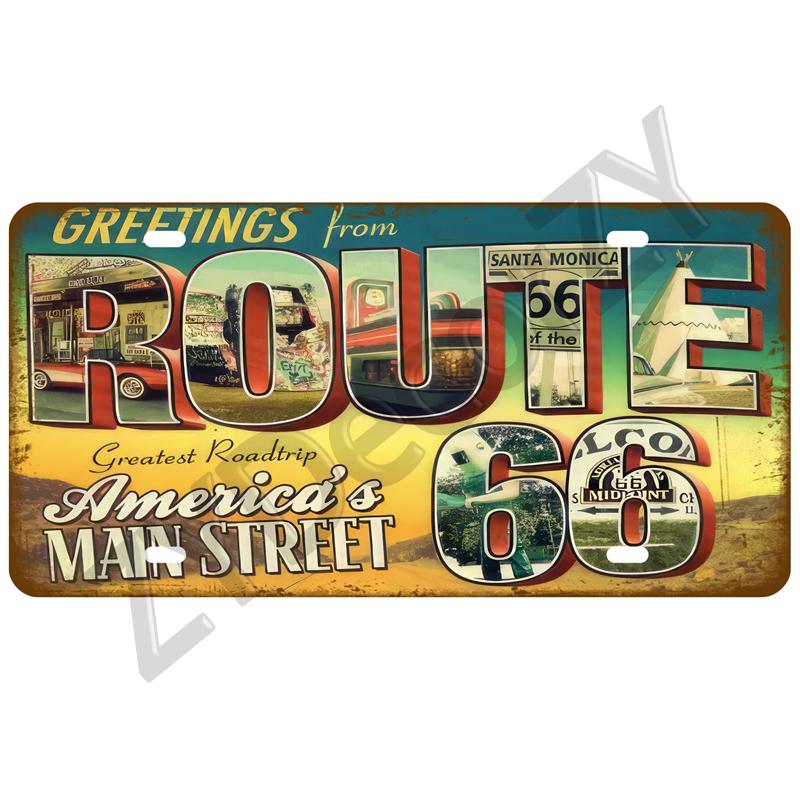 Vintage Antique Plaque Bar Pub Man Cave Metal Sign Route 66 Poster Air Gasoline Tin Sign Home Bedroom Home Wall Decor Sign Art