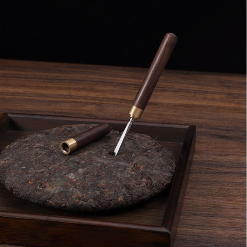 1PC Chinese Handmade Solid Wood Handle Tea Spoon Portable Tea Clip Tea Needle Household Six Gentlemen Teaware Accessories