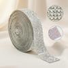 1 Roll Shining Rhinestone Sticker Self Adhesive Diamond Sticker DIY Decorative Stickers 4 8 10 14 Rows for Crafts Scrapbooking