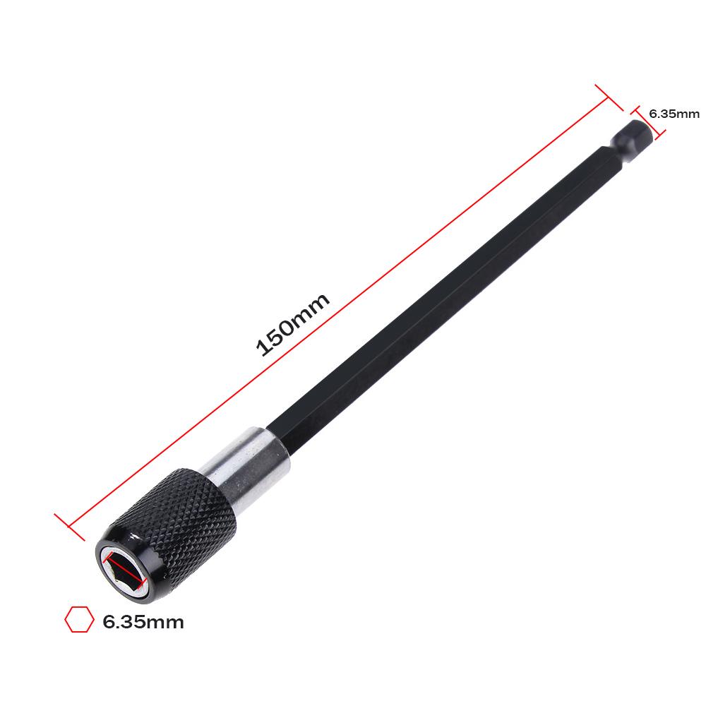 1/4 Inch Hex Shank Quick Release Electric Drill Magnetic Screwdriver Bit Adjustable Extension Holder Bar Shank Power Tool