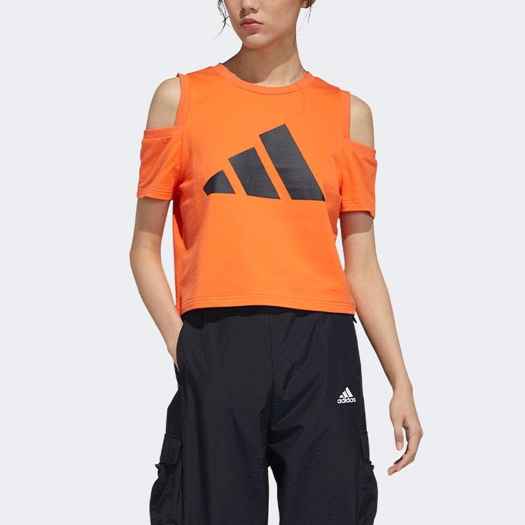 Adidas T Shirts Women's Orange Crew Neck Moderate Other GP0652