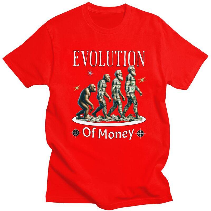 

Bitcoin Evolution Of Money T Shirt Men Short Sleeve 100 Cotton Tshirt Leisure Tees Fashion Tshirts For Husband Boyfriend S