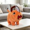 Süßes orangefarbenes Mini-Stofftier Flauschiges Sägekopf-Design Weiche Stofftierpuppe Sammlerstück Geschenk für Kinder Schreibtischdekoration