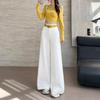 2026 New High-Waisted Wide-Leg Flared Jeans for Women, Loose Fit, Draped, Floor-Length Pants